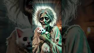 OMG Zombie Granny Breaks Into a Kittens House 😱🧟 cat rescueanimals zombie [upl. by Itnahs]