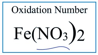 How to find the Oxidation Number for Fe in FeNO32 [upl. by Yrollam]