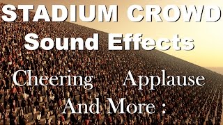 Stadium Crowd Sound Effects  One Hour  HQ [upl. by Rowe]