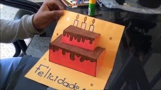 como hacer una carta de cumpleaños FACIL Y BONITA [upl. by Direj]