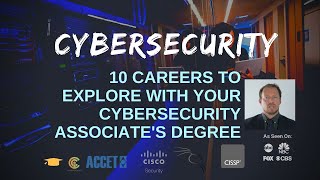 Cybersecurity 10 Careers to Explore with Your Cybersecurity Associates Degree [upl. by Hebbe]