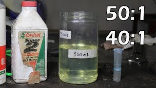 How To Mix 2 Stroke Oil Oil and Gas [upl. by Garry]