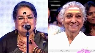 Usha Uthup  Tribute To S Janaki  SIIMA 2016 [upl. by Rediah]