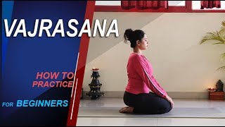 Vajrasana  Yoga for beginners  yoga for good digestion [upl. by Yrtnahc980]