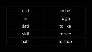 Esperanto 101 Basic Verbs [upl. by Nidla469]