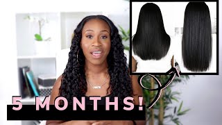 HOW I GREW MY RELAXED HAIR amp RETAINED LENGTH IN 5 MONTHS  RELAXED HAIR [upl. by Shih]