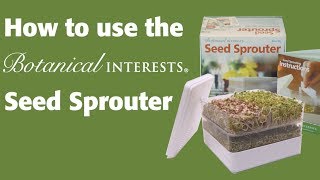 How to Use the Botanical Interests Sprouter [upl. by Nohs]