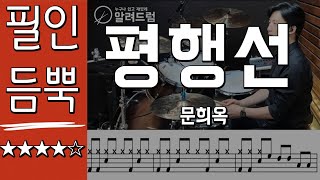 평행선필인듬뿍  문희옥 DRUM COVER [upl. by Shaefer]