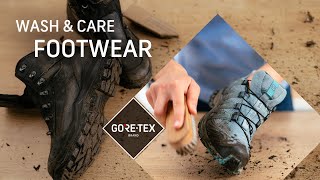 How to clean your GORETEX footwear shoes amp boots  Wash amp Care [upl. by Portland]