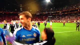 Ivanovic grabs and squeezes Eva Carneiro hot Chelsea physio in Europa league Final [upl. by Bradan]