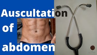 Auscultation of abdomen sounds  Venous Hum sound  Friction rub sound  Borborygmi bowel sounds [upl. by Budde685]