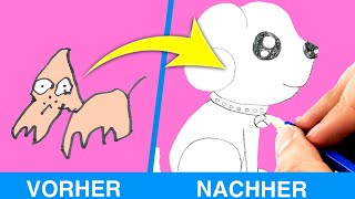 16 einfache Zeichentricks  Zeichnen lernen  Malen für Anfänger [upl. by Hanej]