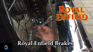 Royal Enfield Tips and Tricks  How to Repair the Brakes  Bulllet [upl. by Lleon]