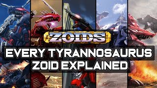 Every TyrannosaurusSaurer in Zoids Explained [upl. by Llenyar995]