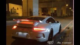 Porsche 991 GT3 X Fi Exhaust​ Insane Super Loud sound [upl. by Llerrah206]