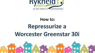 How to repressurize a Worcester Greenstar 30i [upl. by Notecnirp656]