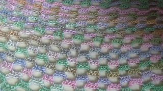 Haken  tutorial 208 omslagdoek baksteen [upl. by Atika]