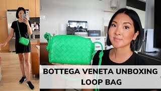 BOTTEGA VENETA MINI LOOP  UNBOXING amp FIRST IMPRESSIONS [upl. by Pilihp]