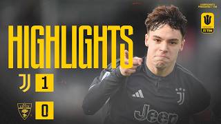 HIGHLIGHTS JUVENTUS UNDER 19 10 LECCE  CAMPIONATO PRIMAVERA 1 [upl. by Gerdi37]