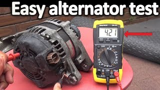 How to Test an Alternator  Testing the Voltage Regulator Diode rectifier and Stator [upl. by Katine]