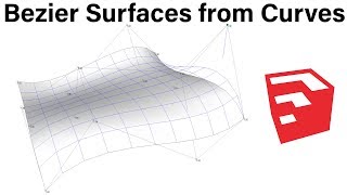 Bezier Surfaces from Curves  Plugin for SketchUp [upl. by Mauve]