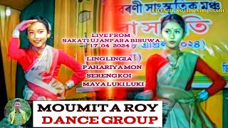 Rava Axomiya Nepali MIX Song  MOUMITA RAY DanceGroup  Live From SakatiUjanpara Bisuwa 17042024 [upl. by Eleph]