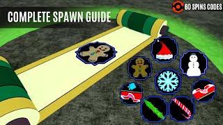 COMPLETE WINTER spawn locations guide Jutsuweaponmode  Shindo Life [upl. by Berry63]