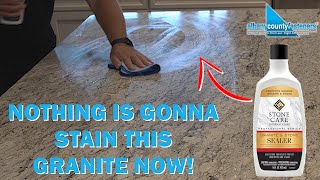 How to Protect Your Granite amp Stone from Stains  DIY With Bob [upl. by Xilef]