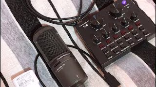 How to connect USB Condenser Microphone to V8 Soundcard [upl. by Hbaruas]