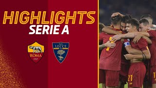 Roma 21 Lecce  Serie A Highlights 202223 [upl. by Saisoj840]