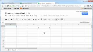 Create and share a spreadsheet on Google Docs [upl. by Raddi]