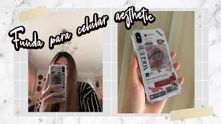 CÓMO HACER FUNDA PARA CELULAR AESTHETIC DIY 🤍✨  Carolina Melliher [upl. by Lehcear824]