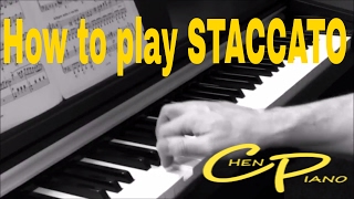 Piano Technique How to play STACCATO [upl. by Andrei756]