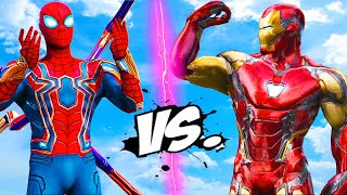 IRON MAN VS IRON SPIDER  EPIC BATTLE [upl. by Rett]