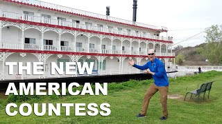 American Queen Steamboat Company Mississippi River Cruising on American Countess [upl. by Adihsar450]