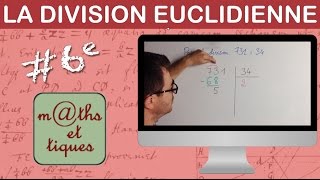 Poser une division euclidienne avec reste  Sixième [upl. by Manvell]