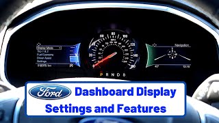 Ford Dashboard Display Overview  Settings and Features Tutorial [upl. by Brenda]