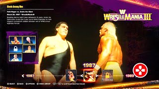 WWE 2K24 Showcase Hulk Hogan vs Andre the Giant  WrestleMania 3 [upl. by Milstone]