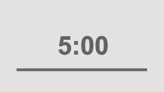 5 minutes countdown timer [upl. by Ahsikal]