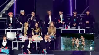 190105 BLACKPINK iKON reaction to JENNIE SOLO  GDA 2019 Original clip in description [upl. by Larkin]