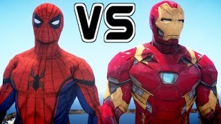 SPIDERMAN and IRON MAN vs CAPTAIN AMERICA the FIGHT [upl. by Kalin]