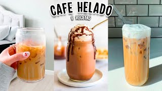 HAZ EL MEJOR CAFE HELADO 8 RECETAS FACILES Tutoriales Belen [upl. by Bamby903]