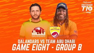 Match 8 HIGHLIGHTS I Team Abu Dhabi vs Qalandars I Day 3 I Abu Dhabi T10 I Season 4 [upl. by Greff]