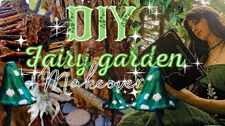 My dream DIY Fairy Garden Makeover 🧚🏻‍♂️ Fairycore Aesthetic ✨ [upl. by Arakihc]