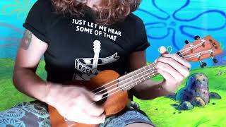 Bob esponja cancion final Ukelele cover [upl. by Aseuqram]