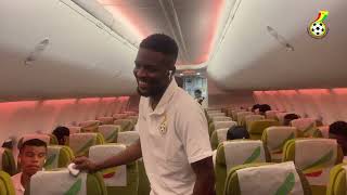 2023 AFCON QUALIFIER BLACK STARS LAND IN ANGOLA [upl. by Sapienza]