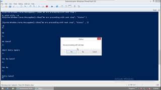 28  Display Messagebox with PowerShell [upl. by Anawit]