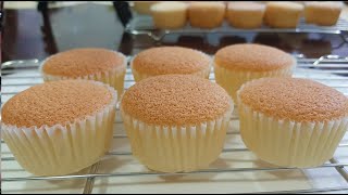 SOFT CHIFFON CUPCAKE RECIPE  HOW TO MAKE CHIFFON CUPCAKE [upl. by Ear560]