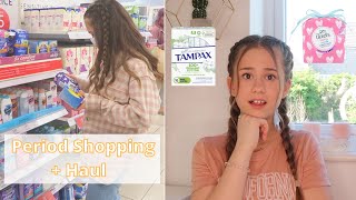 Period Shopping Haul  Tampons amp Pads [upl. by Ahens]