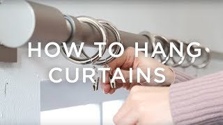 How To Hang Curtains A Guide From west elm [upl. by Hacceber814]